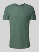 MCNEAL T-Shirt mit geripptem Rundhalsausschnitt in Schilf, Größe S