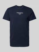 Tommy Jeans T-Shirt mit Label-Print in Marine, Größe S