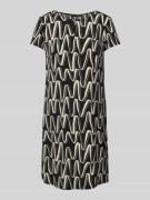 Betty Barclay Knielanges Kleid mit Allover-Muster in Black, Größe 36