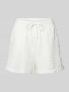 Only Shorts aus reiner Baumwolle Modell 'THYRA' in Offwhite, Größe L