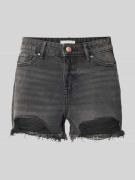 Only Jeansshorts im Destroyed-Look Modell 'PACY' in Black, Größe XS