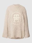 Tommy Hilfiger Oversized Strickpullover mit Logo-Stitching Modell in B...