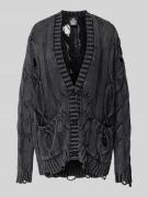 The Ragged Priest Cardigan im Destroyed-Look Modell 'ECHO' in Anthrazi...