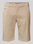 Pierre Cardin Bermudas in unifarbenem Design in Beige, Größe 32