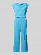 s.Oliver BLACK LABEL Jumpsuit mit Strukturmuster in Hellblau, Größe 34