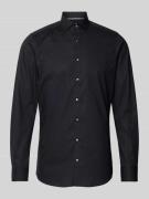 OLYMP Level Five Slim Fit Businesshemd aus Popeline in Black, Größe 38