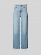 Mango Wide Leg Jeans im Destroyed-Look Modell 'AMAIA' in Jeansblau, Gr...