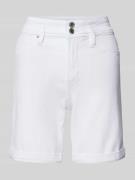 s.Oliver RED LABEL Regular Fit Jeansshorts mit Gürtelschlaufen in Weis...