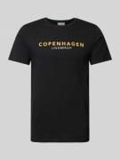 Lindbergh T-Shirt mit Label-Print Modell 'Copenhagen' in Black, Größe ...