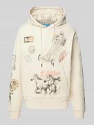 MARKET Hoodie mit Allover-Motiv-Prints Modell 'HORSEPOWER' in Beige, G...