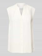 Calvin Klein Womenswear Bluse mit durchgehender Knopfleiste in Offwhit...