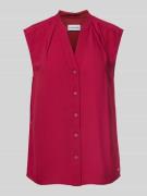 Calvin Klein Womenswear Bluse mit durchgehender Knopfleiste in Rot, Gr...