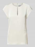 Calvin Klein Womenswear Blusenshirt mit Schlüsselloch-Ausschnitt in Of...