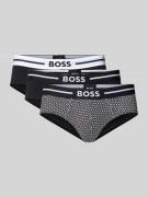 BOSS Slip mit elastischem Label-Bund im 3er-Pack in Black, Größe M