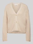 Marc O'Polo Cardigan mit überschnittenen Schultern in Beige, Größe M