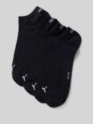 Puma Sneakersocken mit Label-Schriftzug im 4er-Pack in Black, Größe 39...