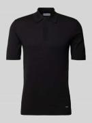 CK Calvin Klein Regular Fit Poloshirt mit Knopfleiste in Black, Größe ...