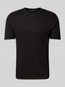 Drykorn T-Shirt mit geripptem Rundhalsausschnitt Modell 'GILBERD' in B...