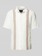 Only & Sons Freizeithemd mit Streifenmuster Modell 'AVI' in Offwhite, ...