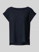 Raffaello Rossi T-Shirt mit Label-Applikation Modell 'GRIT' in Marine,...