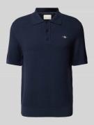 Gant Regular Fit Poloshirt mit Label-Stitching in Marine, Größe M