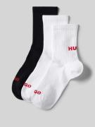 HUGO Socken mit Label-Print im 3er-Pack in Weiss, Größe 35-38