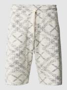 Antony Morato Shorts mit Allover-Muster in Offwhite, Größe M