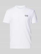 EA7 Emporio Armani T-Shirt mit Label-Print in Weiss, Größe L