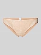 Mey Slip mit Spitzenbesatz in Beige, Größe 36