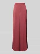 V by Vera Mont Wide Leg Stoffhose mit elastischem Bund in Rostrot, Grö...