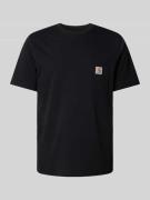 Carhartt Work In Progress T-Shirt mit Label-Patch Modell 'POCKET' in B...