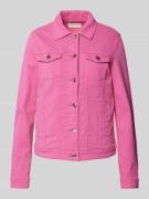 Tom Tailor Jeansjacke mit Umlegekragen in Pink, Größe M