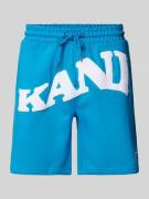 KARL KANI Regular Fit Sweatshorts mit Label-Statement Modell 'Wavy Ret...