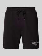 Tommy Jeans Regular Fit Sweatshorts mit Label-Stitching in Black, Größ...