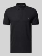 Christian Berg Men Poloshirt mit Label-Detail in Black, Größe L