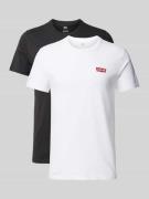 Levi's® T-Shirt mit Label-Print im 2er-Pack in Black, Größe L