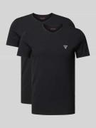 Guess Activewear T-Shirt mit Logo-Print Modell 'CALEB' in Black, Größe...