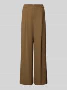 Jake*s Collection Wide Leg Stoffhose mit Bundfalten in Oliv, Größe 32