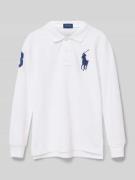 Polo Ralph Lauren Teens Slim Fit Poloshirt mit Logo-Stitching in Weiss...