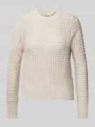 Levi's® Strickpullover mit Lochmuster in Offwhite, Größe L