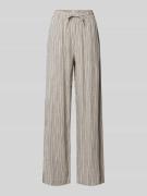 FREE/QUENT Flared Stoffhose mit Tunnelzug Modell 'Lavara' in Beige, Gr...