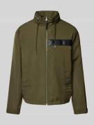 Michael Kors Windbreaker mit Stehkragen in Khaki, Größe S