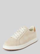 Lauren Ralph Lauren Ledersneaker mit Label-Stitching Modell 'ANGELINE'...