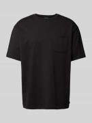 Scotch & Soda Oversized T-Shirt mit Brusttasche Modell 'CORE' in Black...