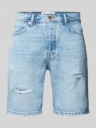 Only & Sons Regular Fit Jeansshorts im Destroyed-Look Modell 'EDGE' in...