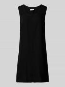 FREE/QUENT Leinenkleid mit Rundhalsausschnitt Modell 'LAVA' in Black, ...