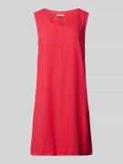 FREE/QUENT Leinenkleid mit Rundhalsausschnitt Modell 'LAVA' in Fuchsia...