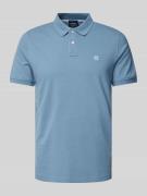 MCNEAL Regular Fit Poloshirt mit Label-Stitching in Jeansblau, Größe S