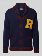 POLO RALPH LAUREN Cardigan mit Umlegekragen in Marine, Größe L