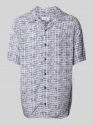 CK Calvin Klein Relaxed Fit Freizeithemd mit Label-Print Modell 'GRID ...